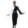 Black & White Sunbul Dress T1583-0-1