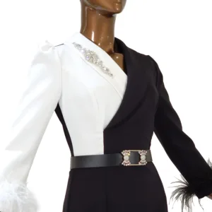 Black & White Sunbul Dress T1583-0-2