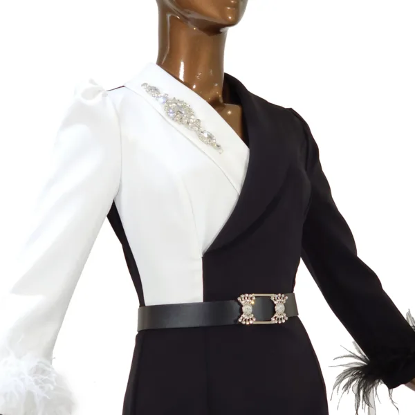 Black & White Sunbul Dress T1583-0-2