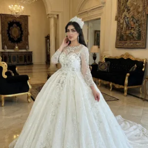 Tulle Fabric Bride Dress