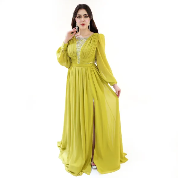 Chiffon Fabric Evening Dress T8200-2