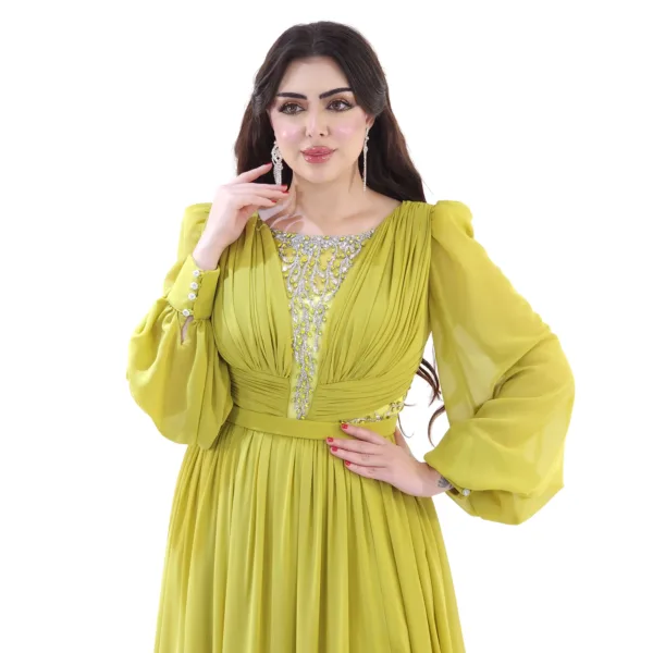 Chiffon Fabric Evening Dress T8200-3