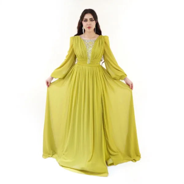 Chiffon Fabric Evening Dress T8200-4