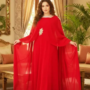 Plain Chiffon Two Piece Evening Dress