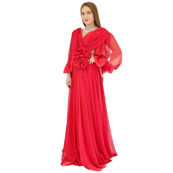 Flower Evening Dress T2136-3