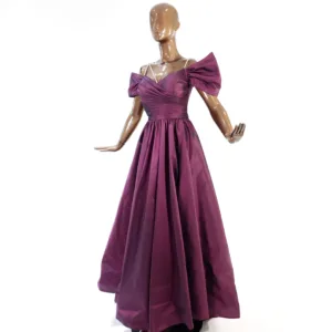 Fluffy Lamé Evening Dress T4045-11-1