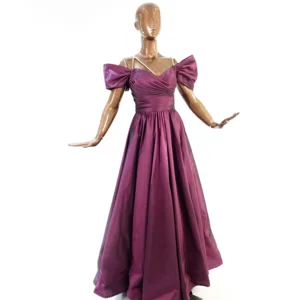 Fluffy Lamé Evening Dress T4045-11-2