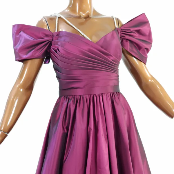 Fluffy Lamé Evening Dress T4045-11-3