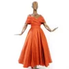 Fluffy Taffeta Fabric Evening Dress 11403-1