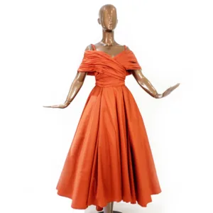 Fluffy Taffeta Fabric Evening Dress 11403-1