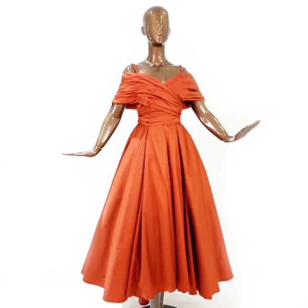 Fluffy Taffeta Fabric Evening Dress 11403-1