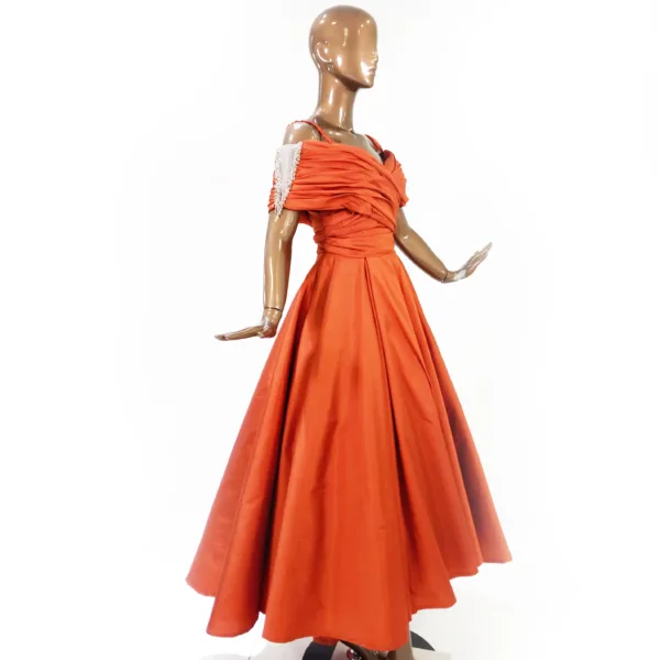 Fluffy Taffeta Fabric Evening Dress 11403-2