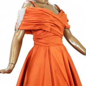 Fluffy Taffeta Fabric Evening Dress 11403-3