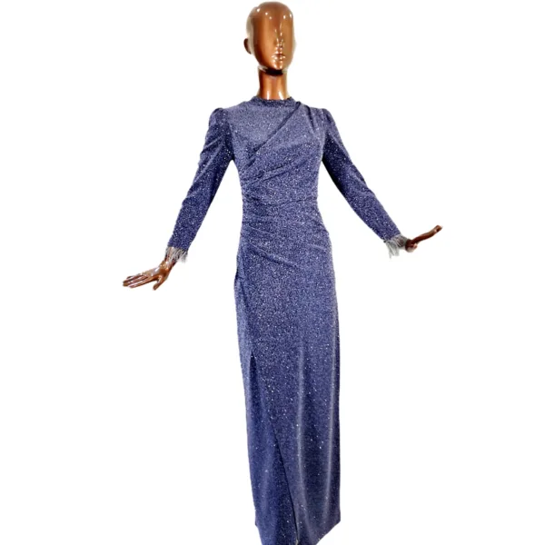 Lamé Fabric Evening Dress T2275-1
