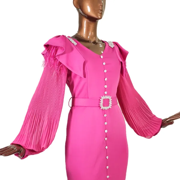 Linen Fabric Dress CHD-30138-2