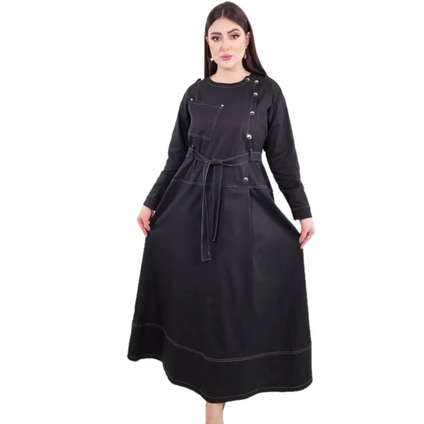 Linen Fabric Long Jacket T4727-2