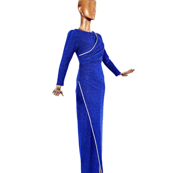 Lycra Lamé Evening Dress T2450-2