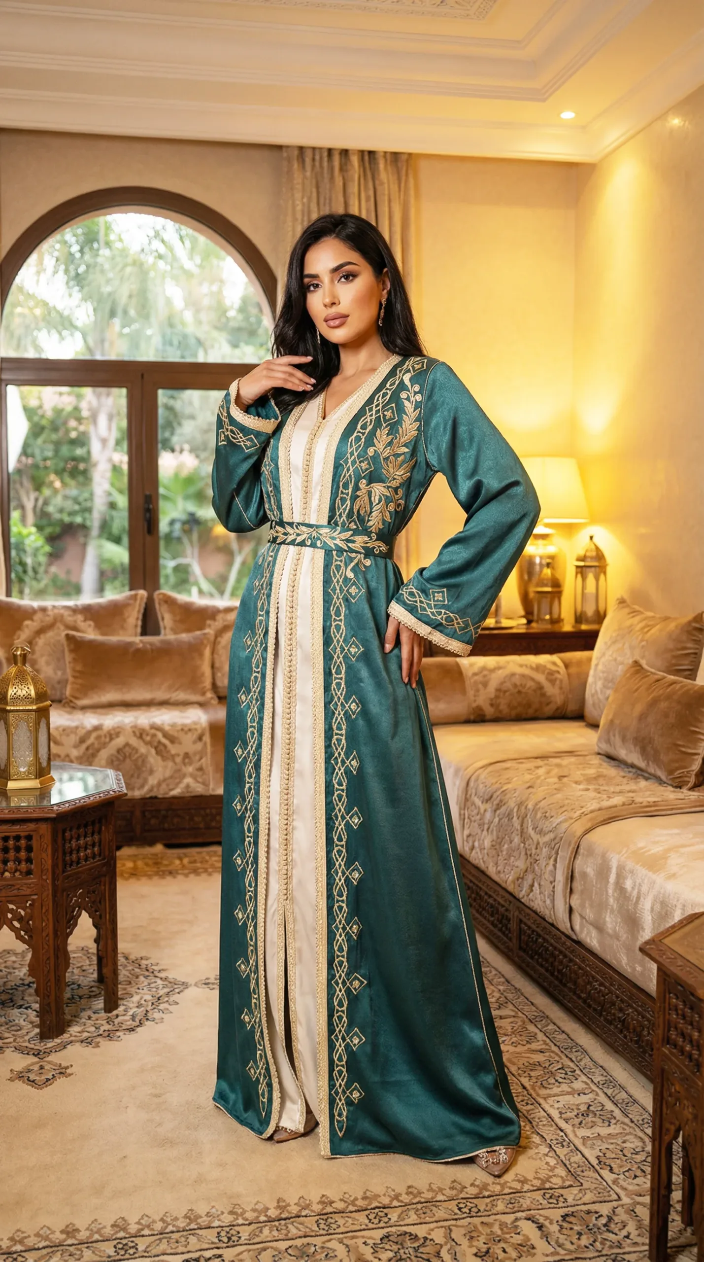 Moroccan Embroidered Dress