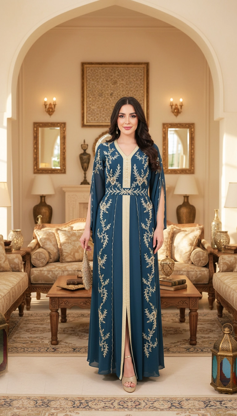 Moroccan Hand Embroider Dress