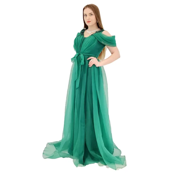 Organza Fabric Evening Dress R6410-11-2