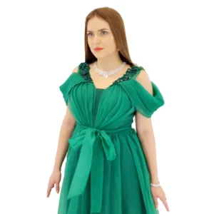 Organza Fabric Evening Dress R6410-11-4