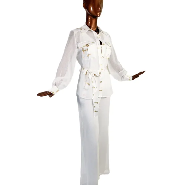 Outing Set With Gold Belt X1041-1