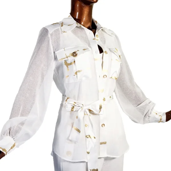 Outing Set With Gold Belt X1041-2