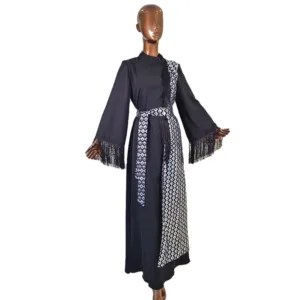 Plain Brocade Abaya CHX-0002-3