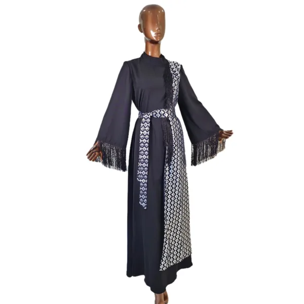 Plain Brocade Abaya CHX-0002-3