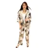 Printed Linen Outing Set 19307-1