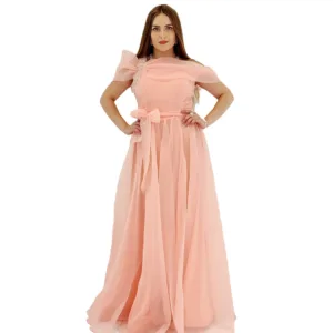 Rough Organza Evening Dress T6000-11-1