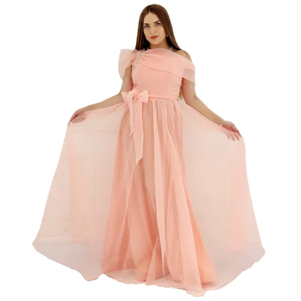 Rough Organza Evening Dress T6000-11-2