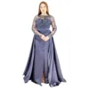 Satin Fabric Evening Dress T3051-1