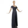 Silk Chiffon Evening Dress T6015-11-1