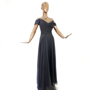 Silk Chiffon Evening Dress T6015-11-1