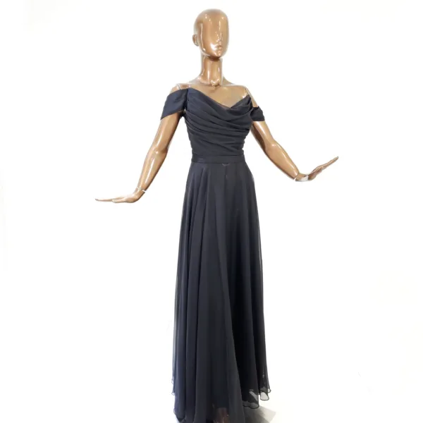 Silk Chiffon Evening Dress T6015-11-1