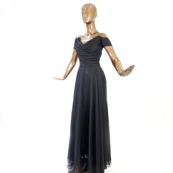 Silk Chiffon Evening Dress T6015-11-3
