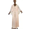 Soft Moroccan Kaftan Embroidered Dress MG420-1