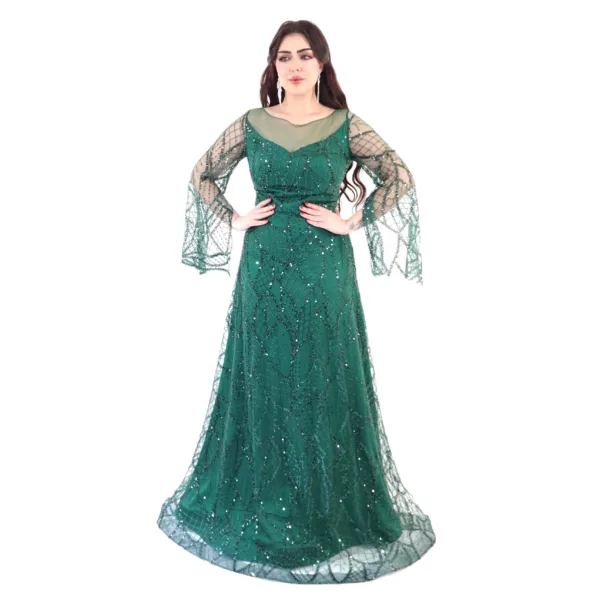 Stitch Fabric Evening Dress T05-5754-11-1