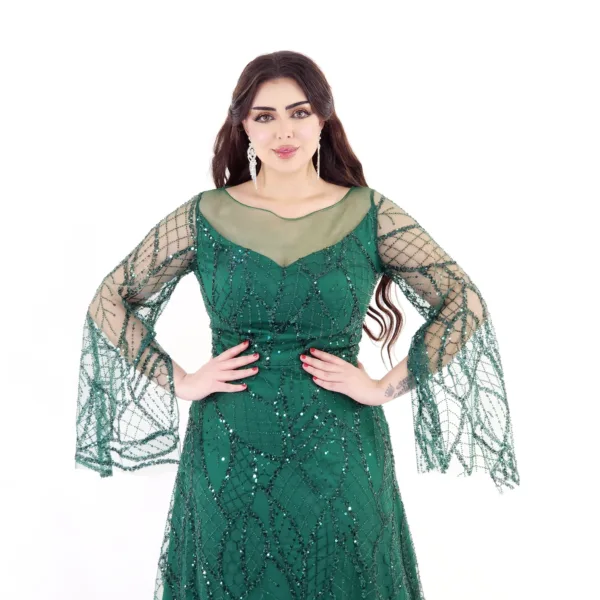Stitch Fabric Evening Dress T05-5754-11-2
