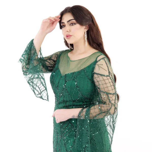 Stitch Fabric Evening Dress T05-5754-11-4