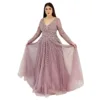 Turquoise Fabric Evening Dress T6240-1