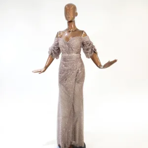 Zipper Sleeves Evening Dress T05-5922-1