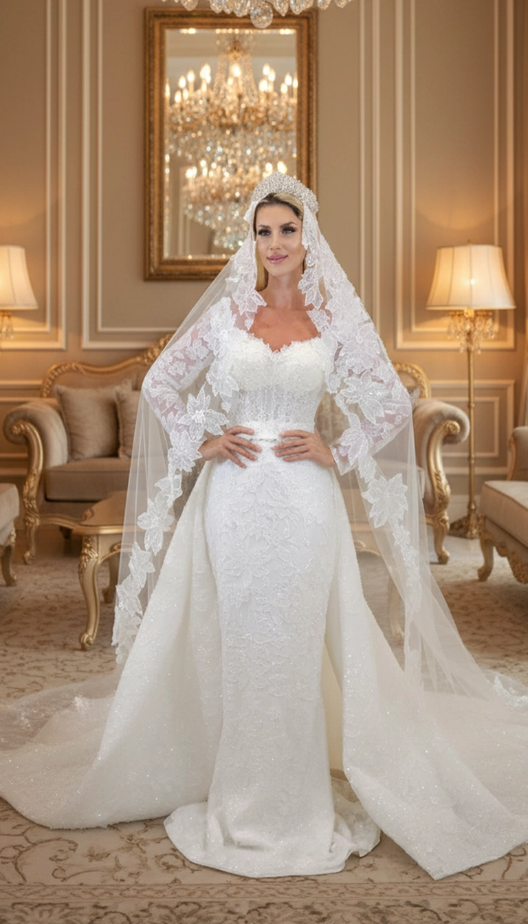 Long Sleeves Wedding Dress