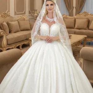Long Veil Wedding Dress