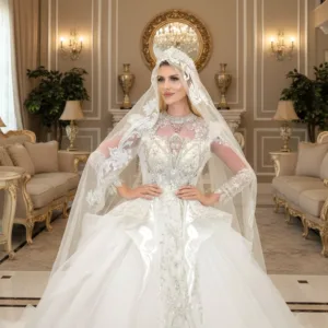 Flared Skirt Wedding Dress