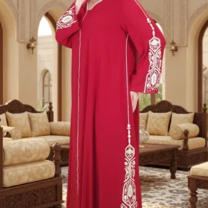 Chiffon Jalabiya with Embroidery