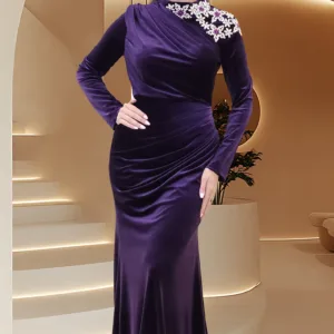 Velvet Evening Dress