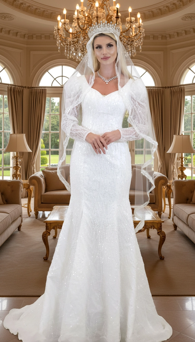 Fishtail Cut Wedding Dress