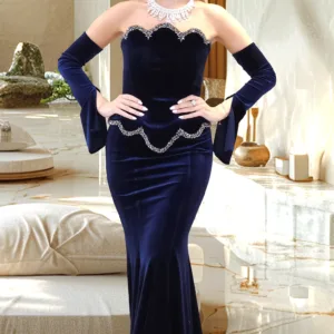 Velvet Evening Dress